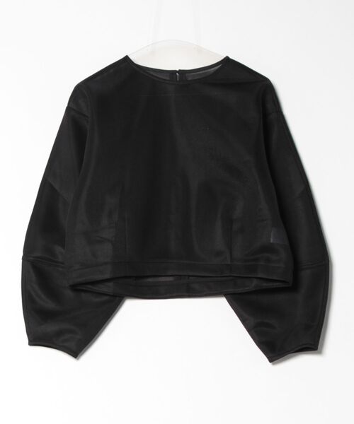 STYLEBLOCK(スタイルブロック)の「シアーダンボールコクーンプルオーバー(Tシャツ/カットソー・レディース・ブラック/グレー/イエロー/ブルー/アイボリー・M)」の6枚目の写真