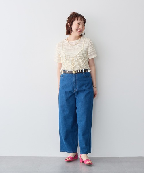 anyfee（エニフィー）の「【anyfee/プラスサイズ】パールビスチェ《新色追加》（キャミソール・レディース・ホワイト/ブラック/シルバー・FREE）」の10枚目の写真