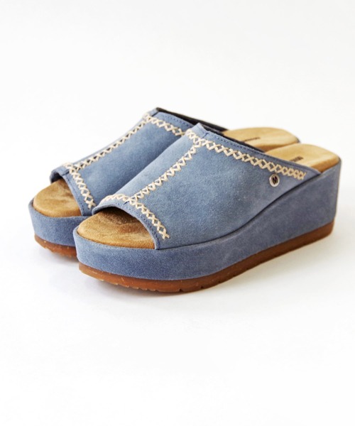 セール】【MINNETONKA/ミネトンカ】 スエード厚底サンダル