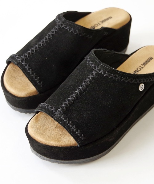 Minnetonka（ミネトンカ）の「【MINNETONKA/ミネトンカ】 スエード厚底サンダル PAISLEE（サンダル・レディース・ブラウン/ベージュ/コーラル/ブルー/ブラック・5/6/7/8/9）」の17枚目の写真