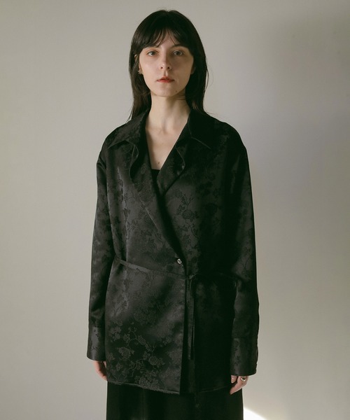 MANOF（マノフ）の「JACQUARD CACHECOEUR SHIRT（シャツ/ブラウス・レディース・グレー/アイボリー/ブラック・S/M）」の18枚目の写真