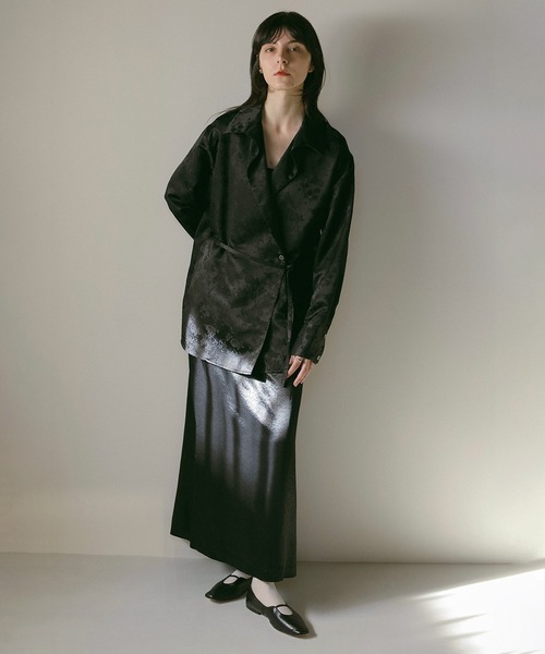 MANOF（マノフ）の「JACQUARD CACHECOEUR SHIRT（シャツ/ブラウス・レディース・グレー/アイボリー/ブラック・S/M）」の22枚目の写真