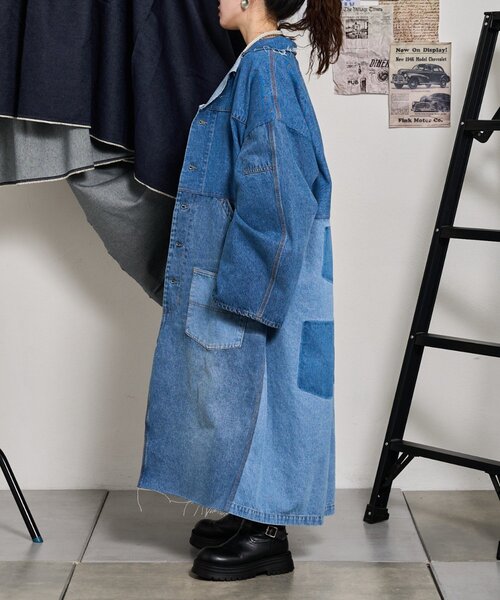 etsinta】リメイクデニムショップコート（その他アウター）｜etsinta