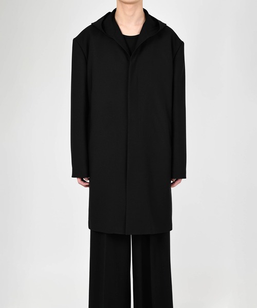 LAD MUSICIAN（ラッドミュージシャン）の「HOODED LONG JACKET（テーラードジャケット・メンズ・ブラック・42/44）」の2枚目の写真