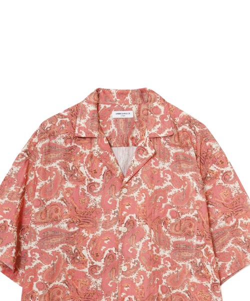 AMERICAN RAG CIE（アメリカンラグシー）の「for BAYFLOW ペイズリーハーフスリーブシャツ（シャツ/ブラウス・メンズ・レッド/ブラック・L/M）」の14枚目の写真