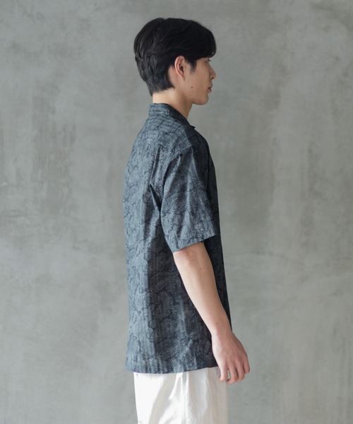 AMERICAN RAG CIE（アメリカンラグシー）の「for BAYFLOW ペイズリーハーフスリーブシャツ（シャツ/ブラウス・メンズ・レッド/ブラック・L/M）」の7枚目の写真