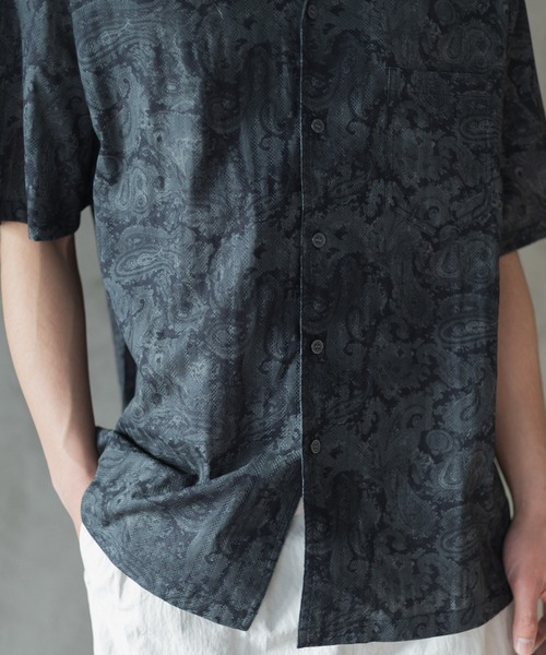 AMERICAN RAG CIE（アメリカンラグシー）の「for BAYFLOW ペイズリーハーフスリーブシャツ（シャツ/ブラウス・メンズ・レッド/ブラック・L/M）」の10枚目の写真