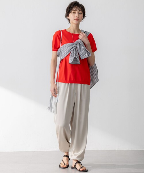 新色追加/洗える】レーヨンポリエステルストレッチ プルオーバー