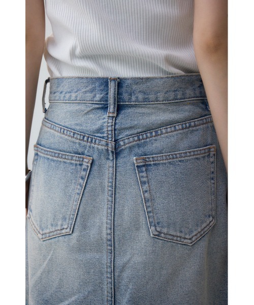 AZUL by moussy（アズールバイマウジー）の「AZUL DENIM ラップミニスカート（デニムスカート・レディース・ライトブルー・SMALL/MEDIUM）」の9枚目の写真