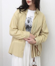 らくちんケア〈洗濯機可能〉綿楊柳ベーシックシャツ