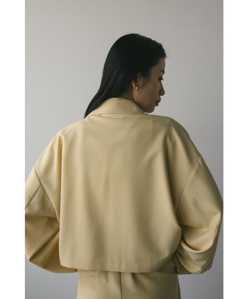 STYLEMIXER(スタイルミキサー)の「ショートテーラーフォルムジャケット(テーラードジャケット・レディース・イエロー/アイボリー/ブラック・FREE)」の14枚目の写真