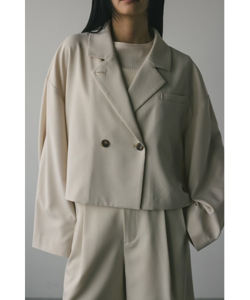 STYLEMIXER(スタイルミキサー)の「ショートテーラーフォルムジャケット(テーラードジャケット・レディース・イエロー/アイボリー/ブラック・FREE)」の19枚目の写真