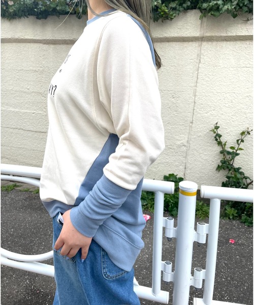 Rydia（リディア）の「TC裏毛リブドルマンPO（スウェット・レディース・ピンク/スミクロ/アイボリー・M）」の16枚目の写真