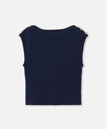 美品♡allureville ソウバリバスクボーダープルオーバー　　春ニット セール】エアリーループバックスリットプルオーバー（ニット