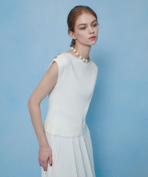 ニット セーター 「LOULOU WILLOUGHBY」ティアードプルオーバー レディース LOULOU WILLOUGHBY】レースフリルニットプルオーバー