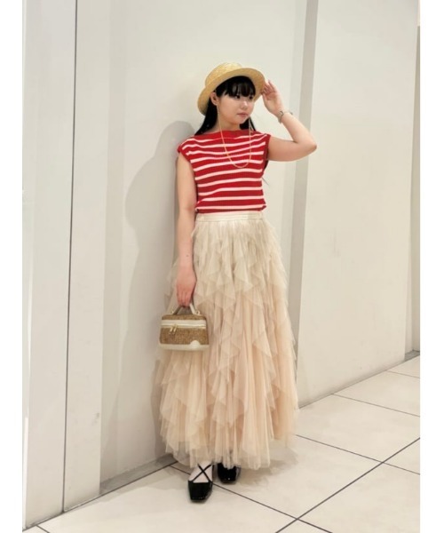 allureville(アルアバイル)の「【LOULOU WILLOUGHBY】プレーティングリブプルオーバー(ニット/セーター・レディース・オフホワイト/ブラック系その他/レッド系その他/ネイビー・2)」の20枚目の写真