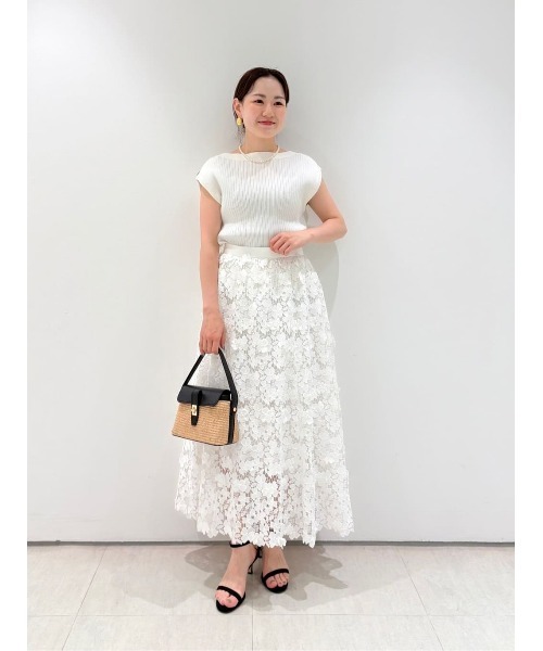 ニット セーター 「LOULOU WILLOUGHBY」ティアードプルオーバー レディース LOULOU WILLOUGHBY】レースフリルニットプルオーバー