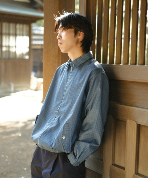 BROKEN BASE（ブロークンベース）の「スウィングトップ（ナイロンジャケット・メンズ・グレー系/グリーン系/ネイビー・SMALL/MEDIUM/LARGE）」の7枚目の写真