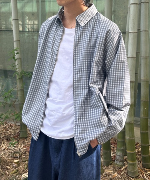 BROKEN BASE（ブロークンベース）の「スウィングトップ（ナイロンジャケット・メンズ・グレー系/グリーン系/ネイビー・SMALL/MEDIUM/LARGE）」の5枚目の写真
