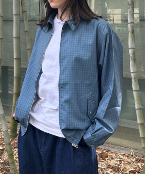 BROKEN BASE（ブロークンベース）の「スウィングトップ（ナイロンジャケット・メンズ・グレー系/グリーン系/ネイビー・SMALL/MEDIUM/LARGE）」の6枚目の写真