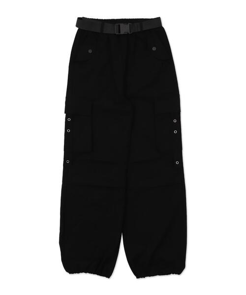 WOND(ウォンド)の「WOND/ベルト付きワイドカーゴパンツ(カーゴパンツ・レディース・ブラック/カーキ・FREE)」の16枚目の写真