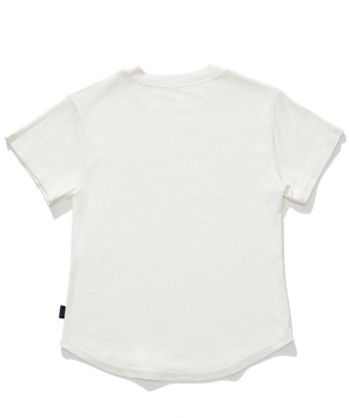 ACOVER（オコボ）の「A'GEM/9 × .kom 『ACOVER/オコボ』 Essential Golji Short Sleeve T-shirt/エッセンシャルリブ半袖TEE（Tシャツ/カットソー・レディース・ホワイト/グレー/ブラック・FREE）」の11枚目の写真