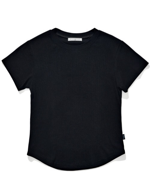 ACOVER（オコボ）の「A'GEM/9 × .kom 『ACOVER/オコボ』 Essential Golji Short Sleeve T-shirt/エッセンシャルリブ半袖TEE（Tシャツ/カットソー・レディース・ホワイト/グレー/ブラック・FREE）」の12枚目の写真