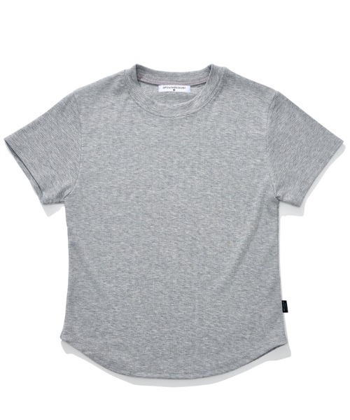 ACOVER（オコボ）の「A'GEM/9 × .kom 『ACOVER/オコボ』 Essential Golji Short Sleeve T-shirt/エッセンシャルリブ半袖TEE（Tシャツ/カットソー・レディース・ホワイト/グレー/ブラック・FREE）」の14枚目の写真