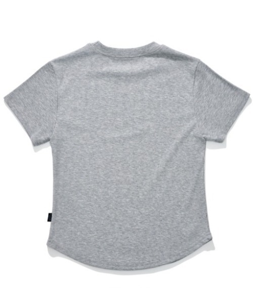 ACOVER（オコボ）の「A'GEM/9 × .kom 『ACOVER/オコボ』 Essential Golji Short Sleeve T-shirt/エッセンシャルリブ半袖TEE（Tシャツ/カットソー・レディース・ホワイト/グレー/ブラック・FREE）」の15枚目の写真