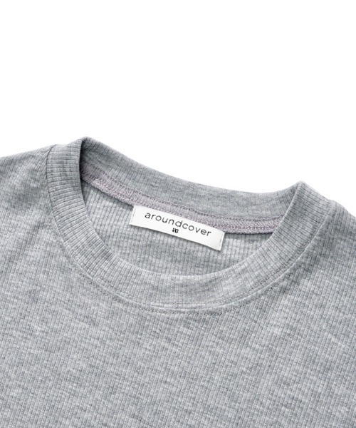 ACOVER（オコボ）の「A'GEM/9 × .kom 『ACOVER/オコボ』 Essential Golji Short Sleeve T-shirt/エッセンシャルリブ半袖TEE（Tシャツ/カットソー・レディース・ホワイト/グレー/ブラック・FREE）」の16枚目の写真