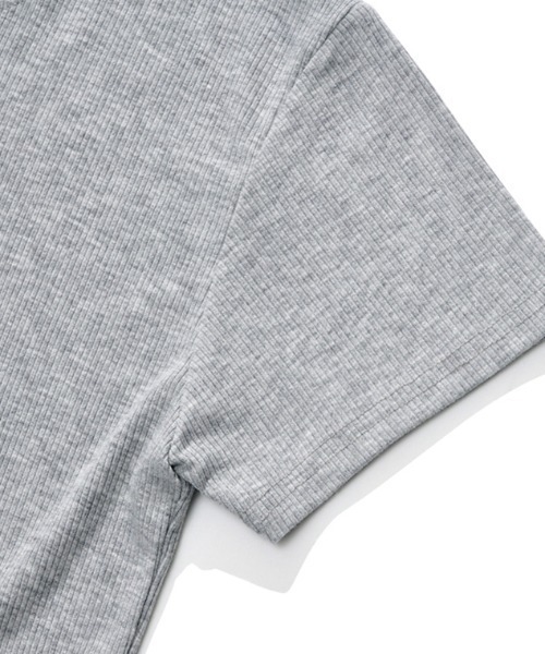 ACOVER（オコボ）の「A'GEM/9 × .kom 『ACOVER/オコボ』 Essential Golji Short Sleeve T-shirt/エッセンシャルリブ半袖TEE（Tシャツ/カットソー・レディース・ホワイト/グレー/ブラック・FREE）」の17枚目の写真