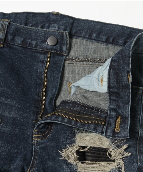 DANKE SCHON（ダンケシェーン）の「DankeSchon/ダンケシェーン/Bellows Biker Pants （デニムパンツ・メンズ・インディゴブルー/ブラック/ブラック系その他/グレー/ホワイト・LARGE/MEDIUM/SMALL/X-LARGE）」の11枚目の写真