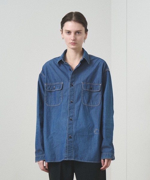 新しいスタイル KAWAHARA SHINSUKE x TROVE / SHIRT（シャツ/ブラウス WORK トップス