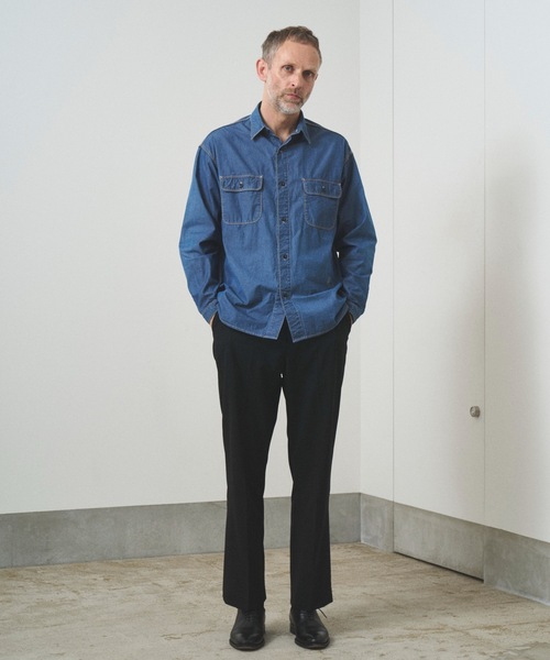 TROVE（トローヴ）の「TROVE x SHINSUKE KAWAHARA / WORK SHIRT（シャツ/ブラウス・メンズ・ネイビー/ホワイト・ONE SIZE）」の17枚目の写真