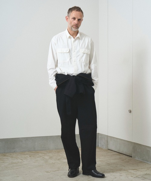 TROVE（トローヴ）の「TROVE x SHINSUKE KAWAHARA / WORK SHIRT（シャツ/ブラウス・メンズ・ネイビー/ホワイト・ONE SIZE）」の12枚目の写真