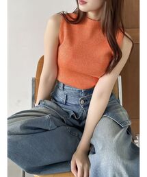 dazzlin | コンパクトノースリラメニットトップス(ニット/セーター)