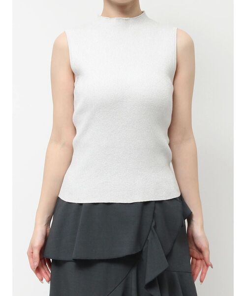 dazzlin(ダズリン)の「コンパクトノースリラメニットトップス(ニット/セーター・レディース・ブルー/チャコールグレー/オフホワイト/オレンジ/グリーン・FREE)」の18枚目の写真