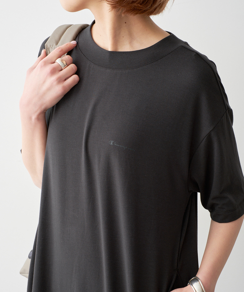 Spick & Span ブラックシャツワンピース 半袖 セール】《一部店舗+WEB限定》Champion/チャンピオン T-SHIRT