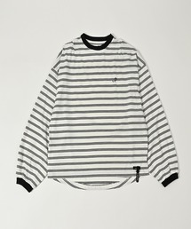 ADAM PATEK（アダムパテック）の「【ADAMPATEK/アダムパテック】rounded border long sleeveT/プリント入りラウンドボーダーロングスリーブT（Tシャツ/カットソー）」