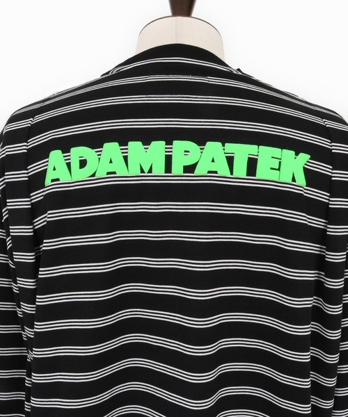 ADAM PATEK(アダムパテック)の「【ADAMPATEK/アダムパテック】rounded border long sleeveT/プリント入りラウンドボーダーロングスリーブT(Tシャツ/カットソー・レディース・ブラック/ホワイト・1/2)」の13枚目の写真