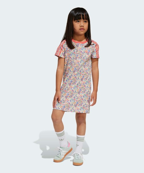 adidas - ナチュラルadidasアディダス ワンピース花柄S白ボタニカル緑リーフGOLF 花柄 adidas(アディダス) ワンピース・オールインワン