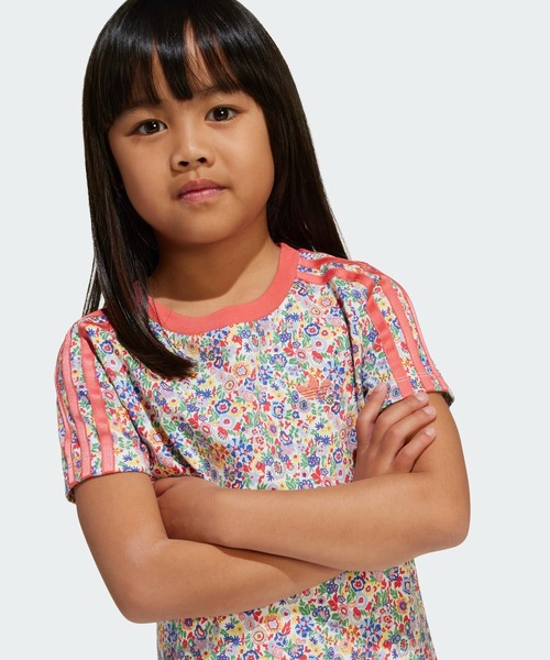 【adidas×LIBERTY LONDON】人気コラボ 花柄ワンピース かわいい セール】adidas Originals × Liberty London Tシャツワンピース