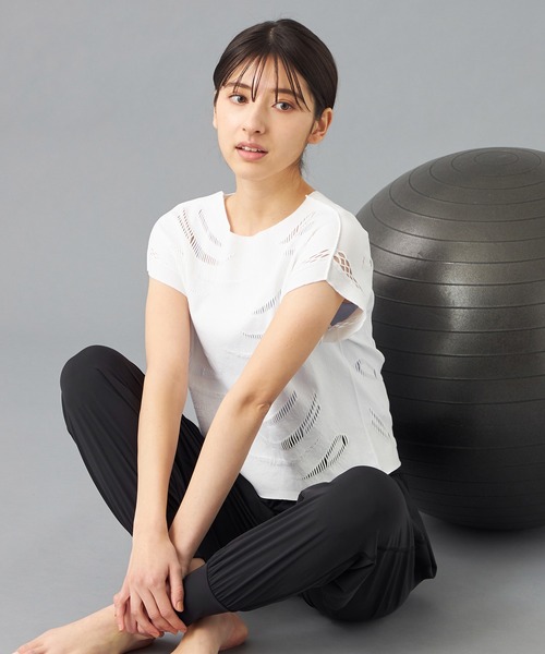 ノーソーイングニット】レーシージップアップニットトップ