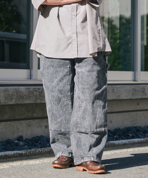DC SHOES(ディーシーシューズ)の「【DC】ダブルニー/ワイドデニムペインターパンツ(デニムパンツ・メンズ・ダークグレー/ブルー・LARGE/MEDIUM)」の14枚目の写真
