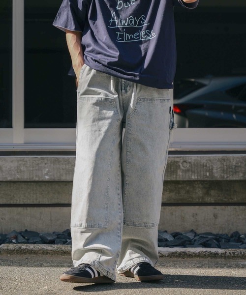 DC SHOES(ディーシーシューズ)の「【DC】ダブルニー/ワイドデニムペインターパンツ(デニムパンツ・メンズ・ダークグレー/ブルー・LARGE/MEDIUM)」の18枚目の写真