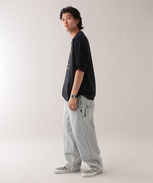 DC SHOES(ディーシーシューズ)の「【DC】ダブルニー/ワイドデニムペインターパンツ(デニムパンツ・メンズ・ダークグレー/ブルー・LARGE/MEDIUM)」の4枚目の写真