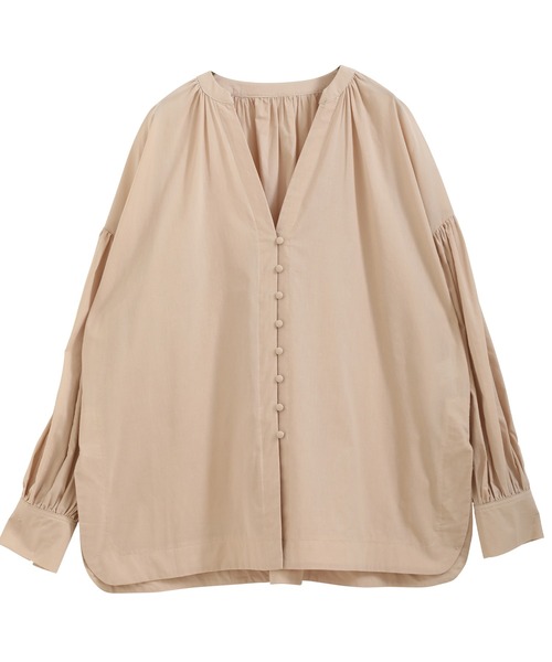 くるみボタンバルーンスリーブブラウス（シャツ/ブラウス