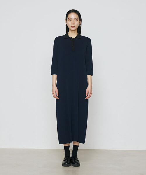 COMME CA（コムサ）の「ポロ襟 ニットドレス（ニット/セーター・レディース・ネイビー/ブラック・9号）」の5枚目の写真