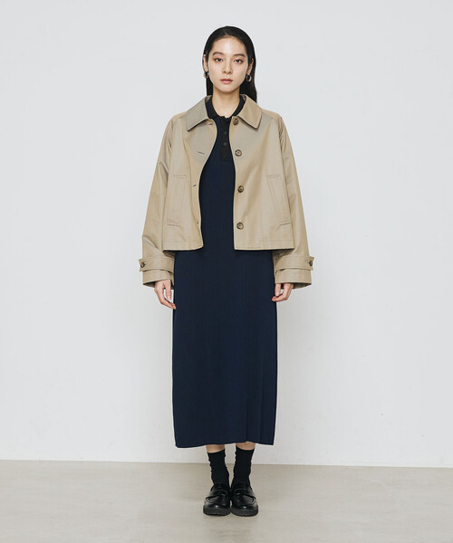 COMME CA（コムサ）の「ポロ襟 ニットドレス（ニット/セーター・レディース・ネイビー/ブラック・9号）」の7枚目の写真