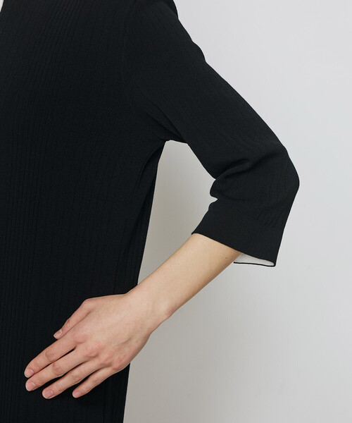 COMME CA（コムサ）の「ポロ襟 ニットドレス（ニット/セーター・レディース・ネイビー/ブラック・9号）」の13枚目の写真